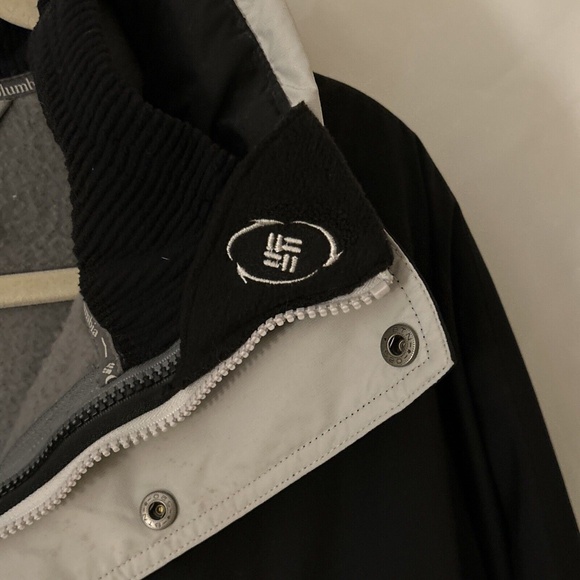 Columbia Sportswear Men’s Size XL Black Gray Full Zip Ski Jacket Fleece Jacket - Picture 12 of 13